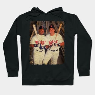 Kirby Puckett and Kent Hrbek in Minnesota Twins Hoodie